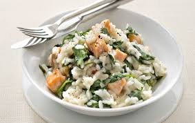 Risotto saumon épinards